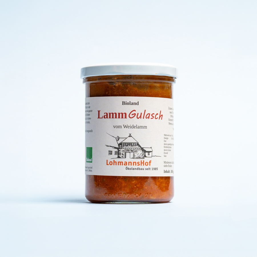 Produktfoto: Lammgulasch im Glas